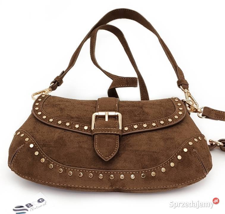 Torebka Flora CO Paris Zamsz Brązowa Camel Toruń sprzedam