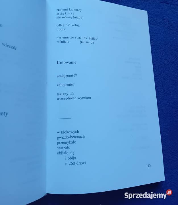 Miron Białoszewski Oho i inne wiersze PIW 2000r Proza i poezja wielkopolskie Koźminek