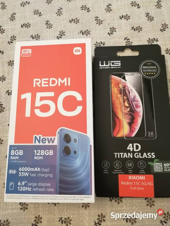SMARTFON REDMI 15C TYTAN GLAS Warszawa