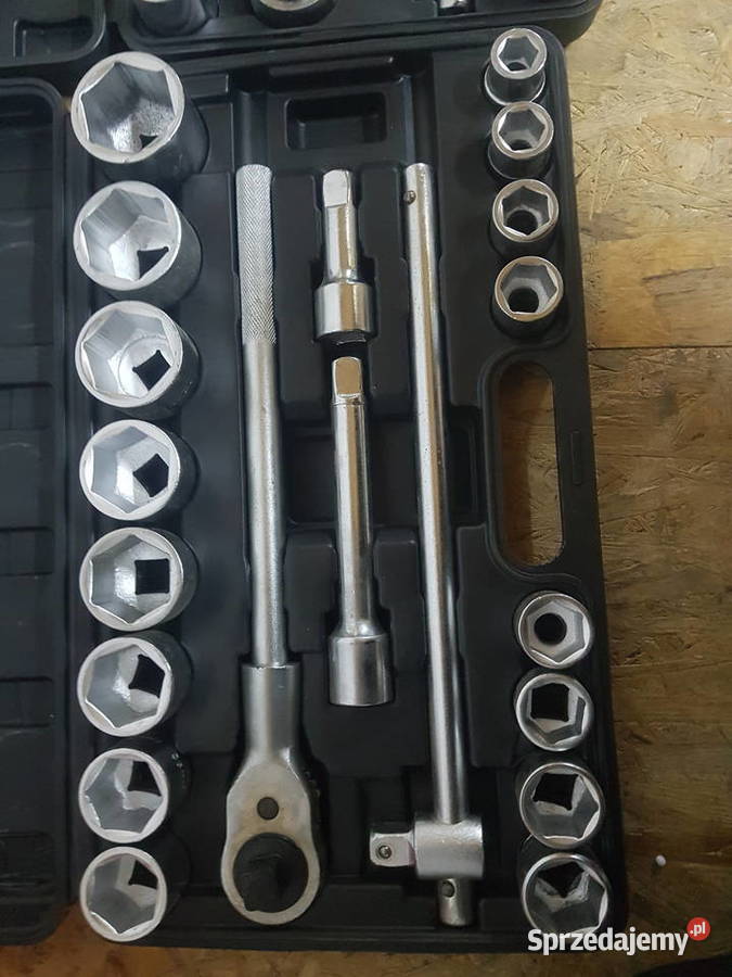 Klucze nasadowe zestaw 21EL 34 nasadki 6kątne Elektryczne Głogowa