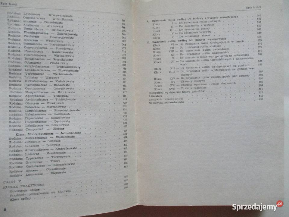 Rośliny lecznicze i przemysłowe klucz do Łódź sprzedam