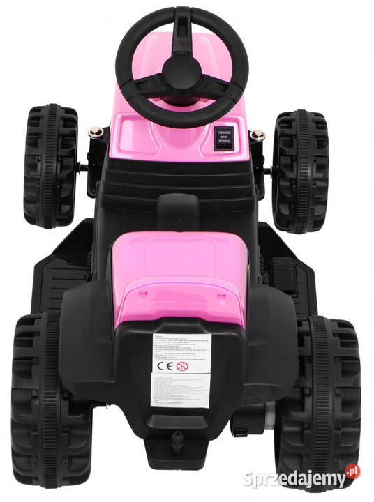 Traktor z Przyczepą Różowy Auto na akumulator Dla Dziecka
