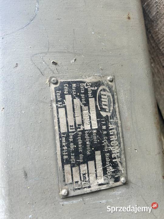 Rama rozrzutnika czarna białostocka 2 burty mazowieckie Ciecierówka