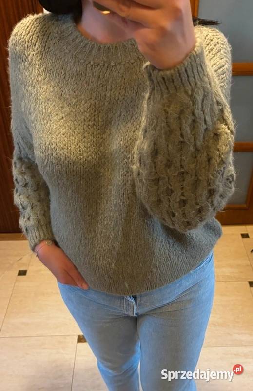 Sweter damski ciepły gruby splot oversize kolor Szczecin sprzedam