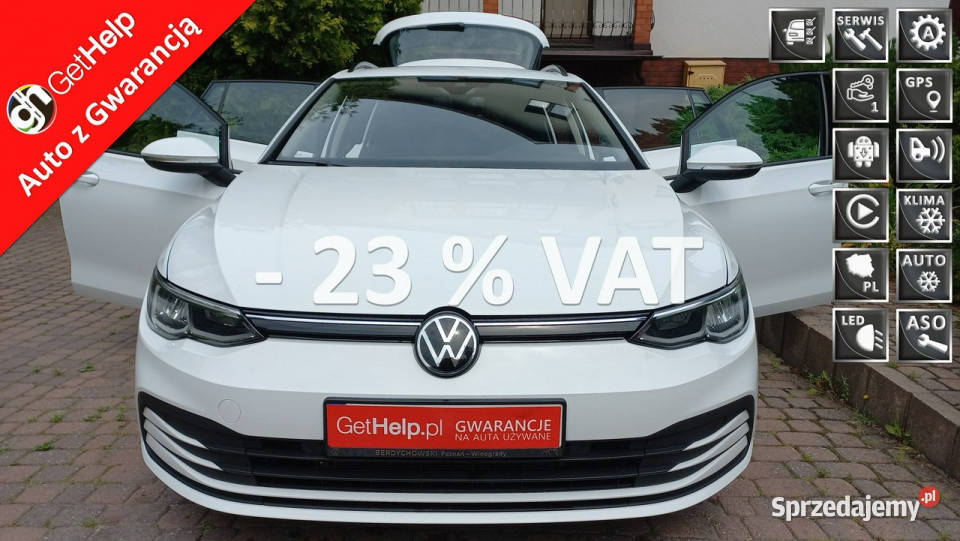 Volkswagen Golf DSG 15 eTSI EVO Salon Pełen czujnik deszczu Gdańsk