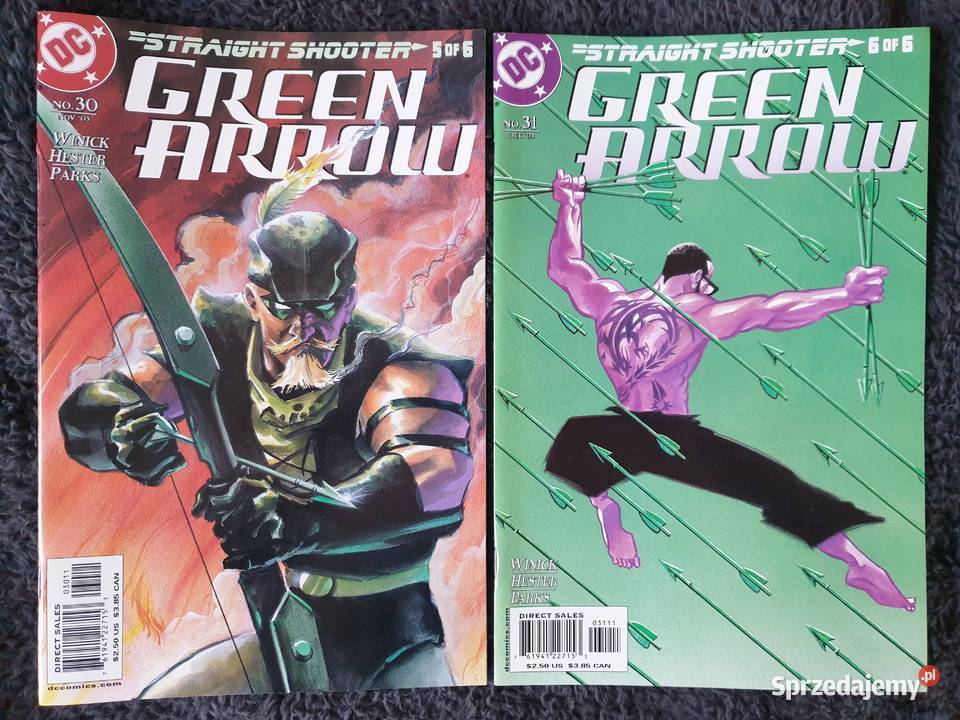 Green Arrow Straight Shooter zestaw 6 komiksów Superbohaterowie pomorskie