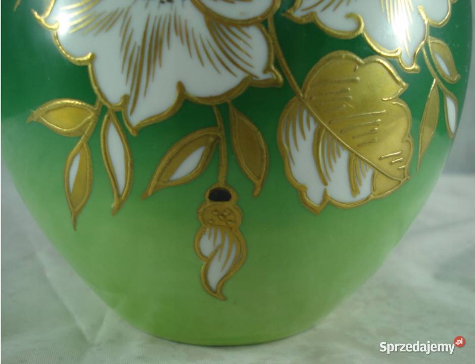 Wallendorf goldrelief porcelanowy wazon Porcelana i szkło Katowice