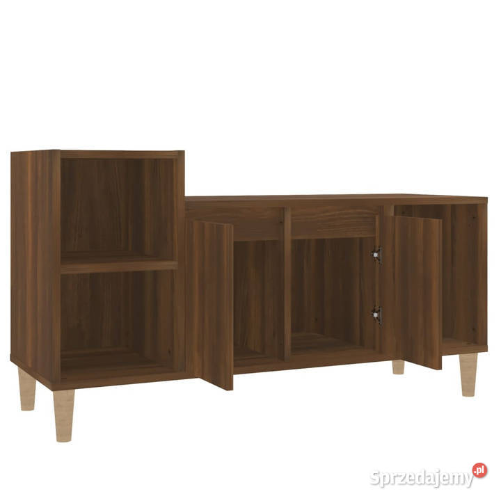 Szafka pod telewizor brązowy dąb 100x35x55