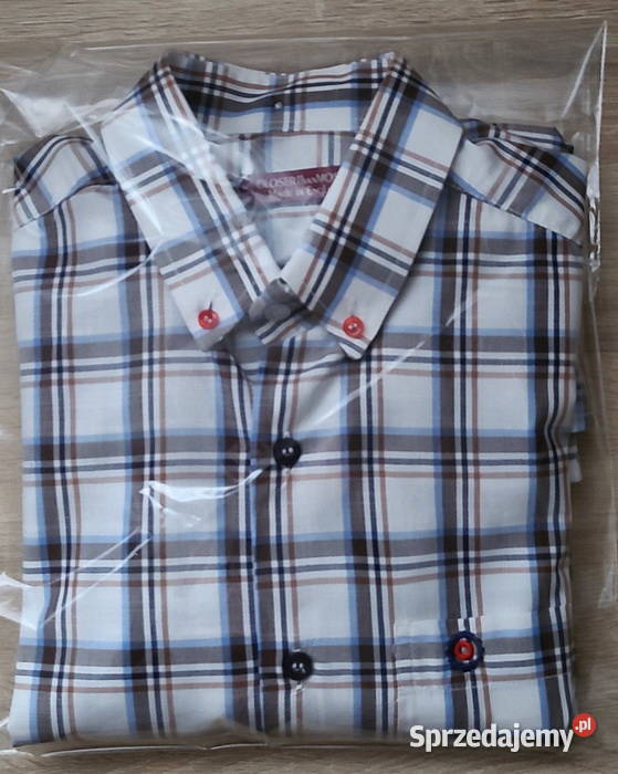 Koszula męska w kratę Rozmiar L Radom