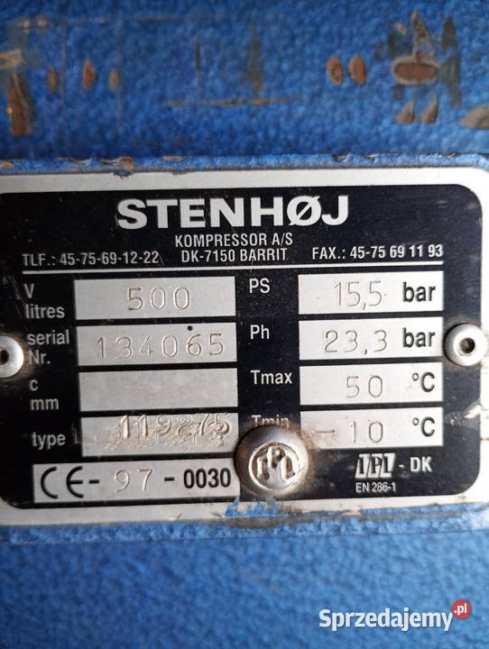 Sprężarka kompresor Stenhoj trzytłokowy 500 Kompresory Brodnica