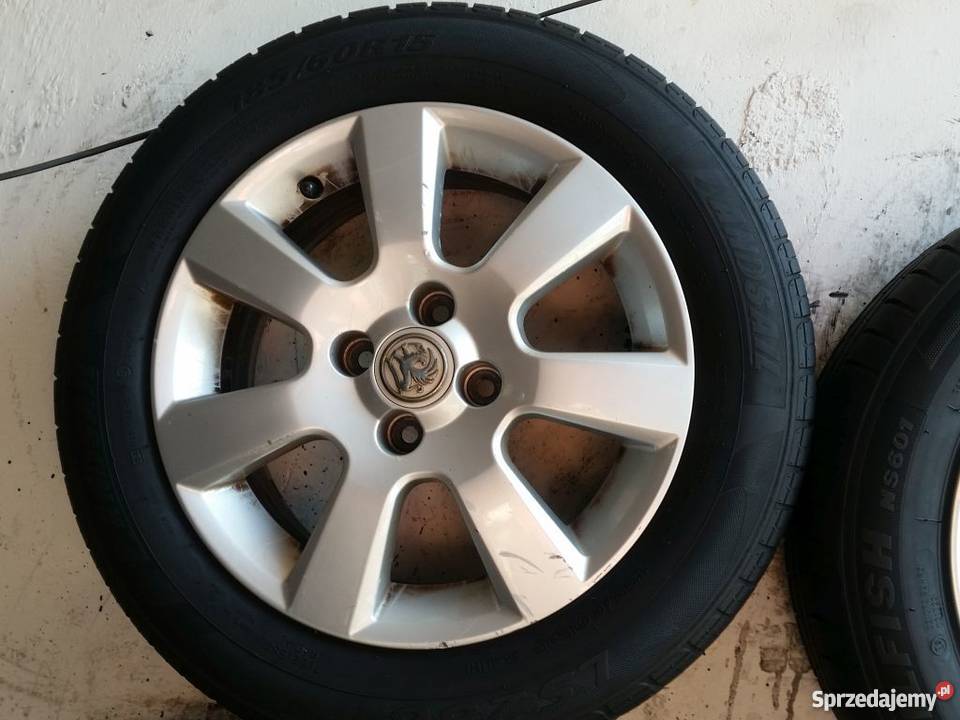 Felgi Aluminiowe R15 Opel 4x100 ET 43 Koła z osobowe Wilczkowice Średnie sprzedam