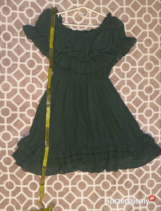 Sukienka hiszpanka butelkowa zieleń Spódnice i sukienki Grudziądz