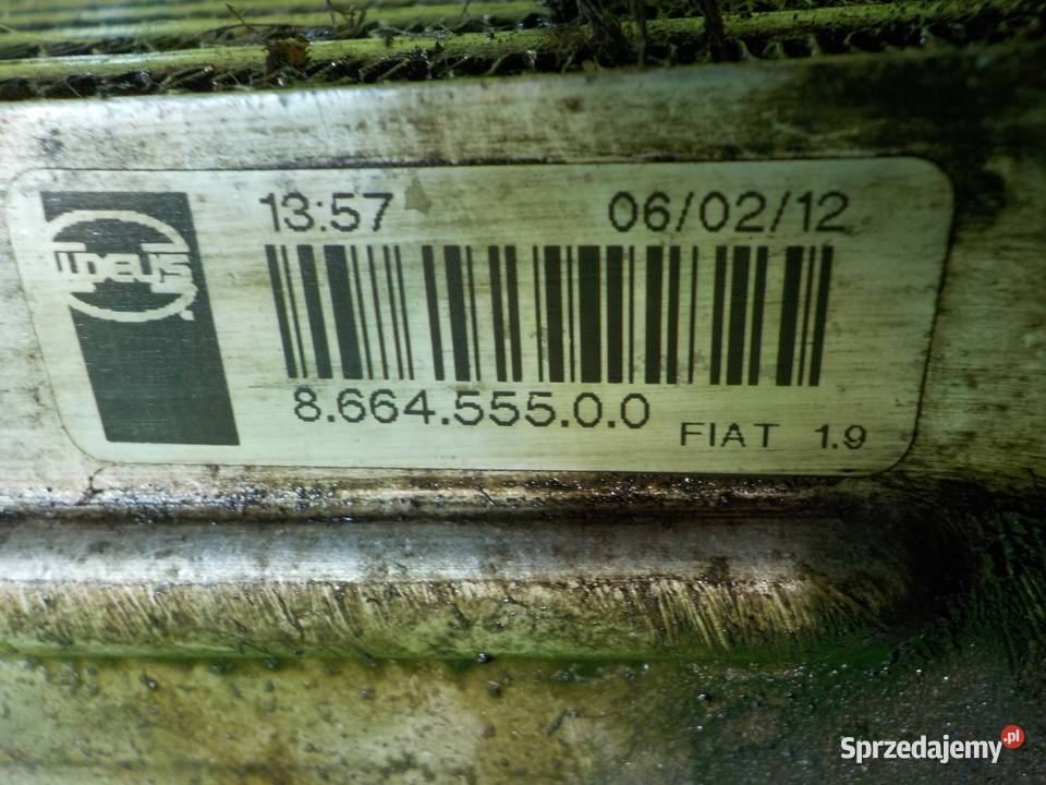 FIAT DOBLO II 13 MJET 12r VAN intercooler osobowe Suków