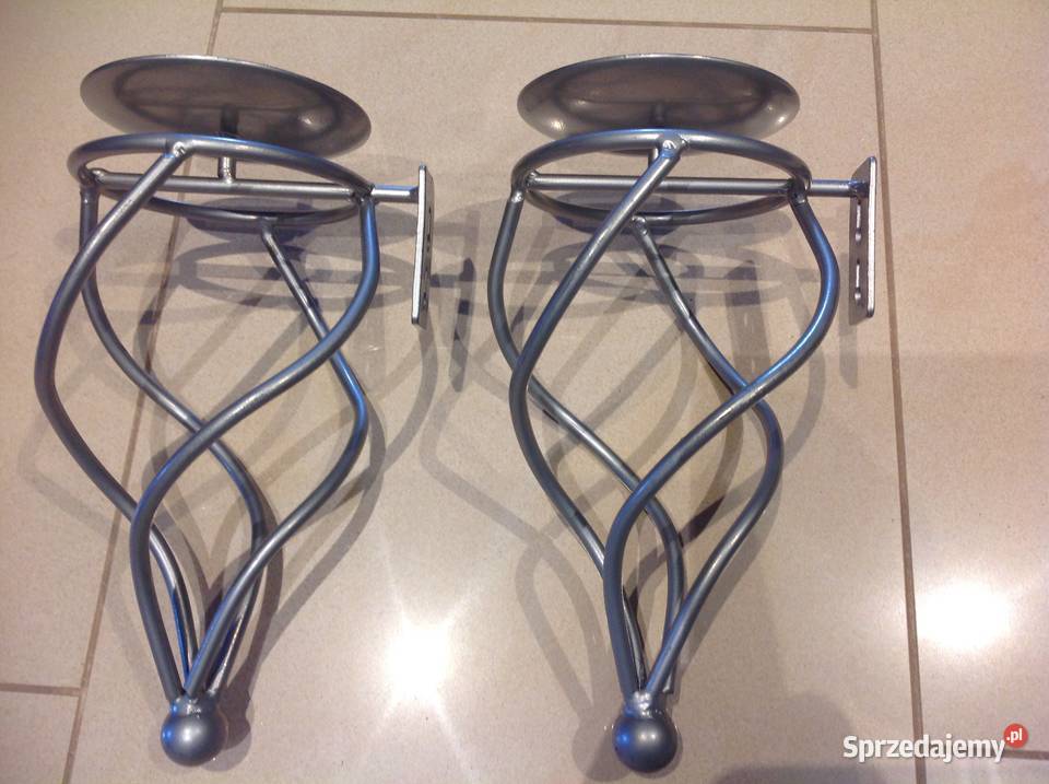 Metalowy Świecznik na Ściane 2 Nowa Sól