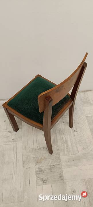 art deco stół i krzesła krakowska manufaktura łódzkie Radomsko