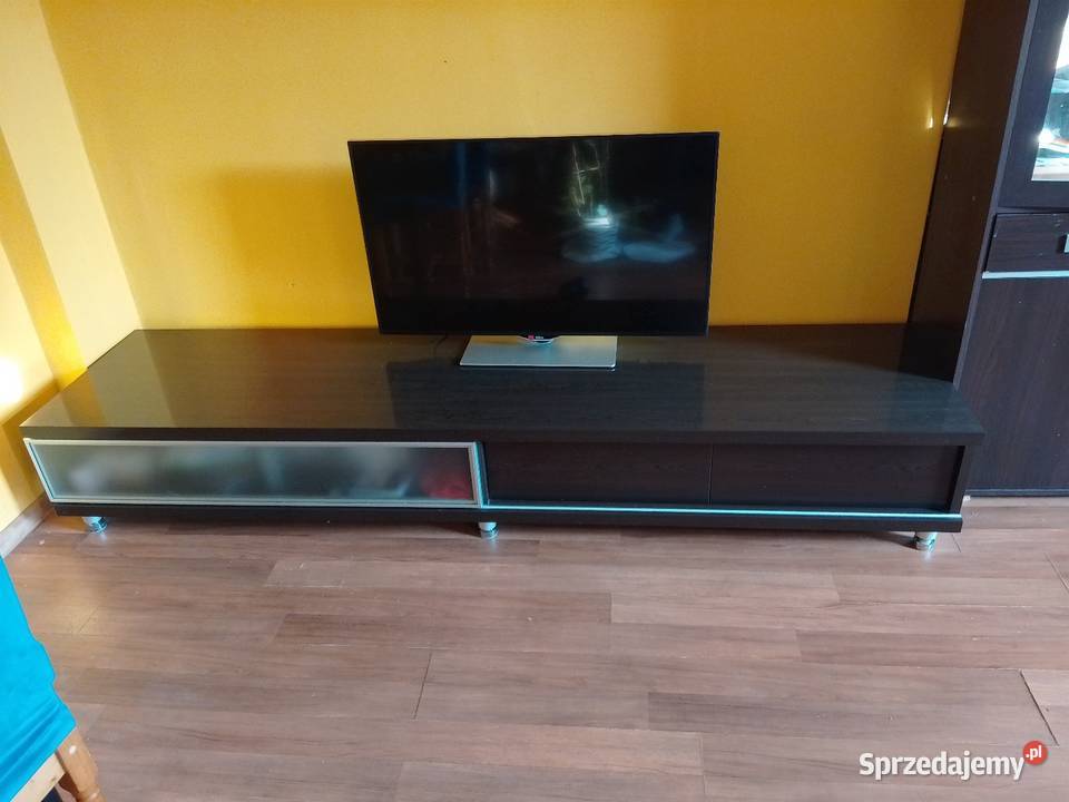 Szafka pod TV w kolorze ciemny brąz wenge 240cm wielkopolskie