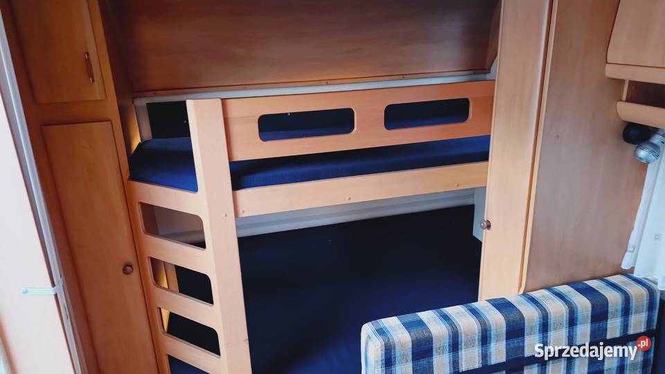 przyczepa kempingowa HOBBY łóżka piętrowe Międzybrodzie Bialskie