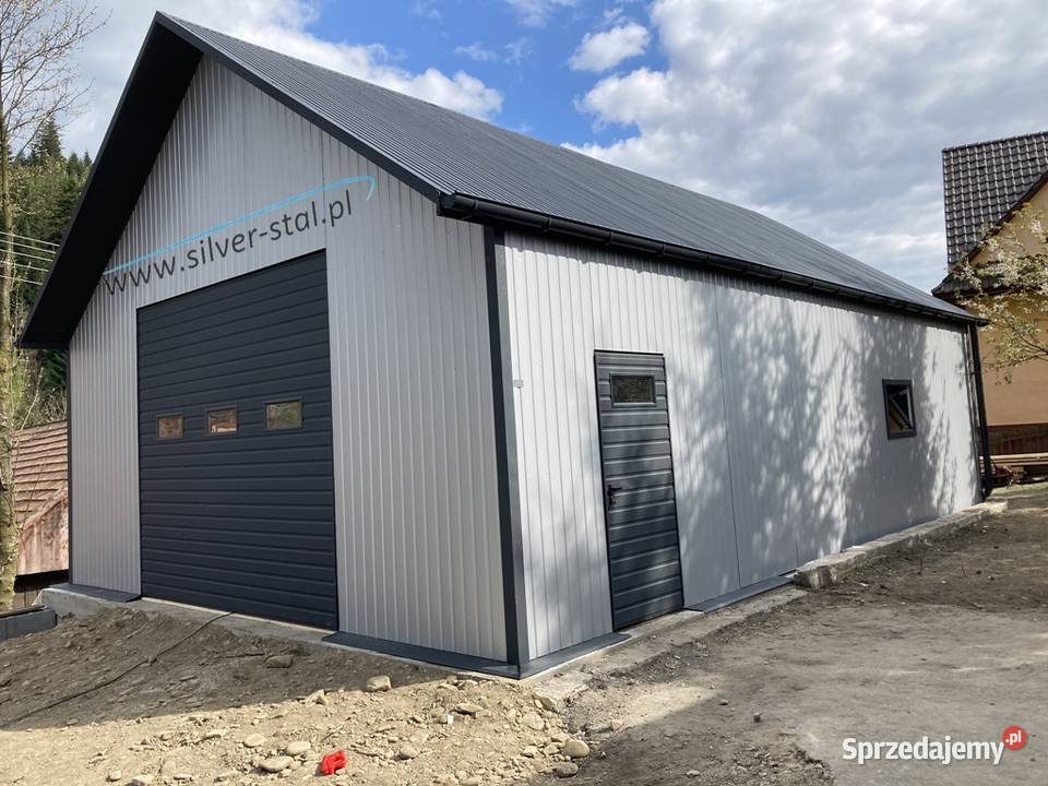 Garaż blaszany 6X12 6X9 Silverstal Garaże RAL Gliwice