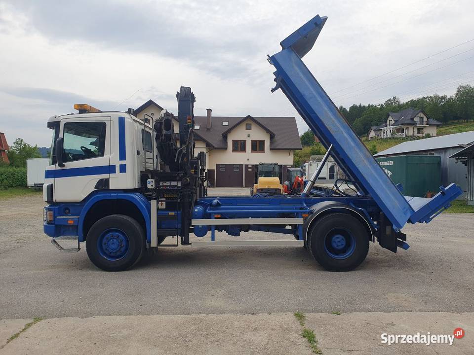 Scania P114C 340 4x4 HDS HIAB 122 Wywrotka nie Mszana Dolna