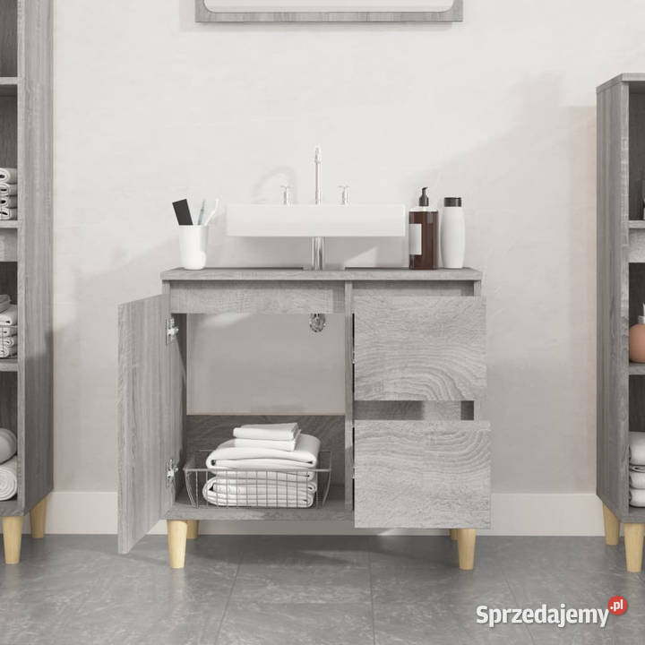 Szafka łazienkowa szary dąb sonoma 65x33x60 Warszawa
