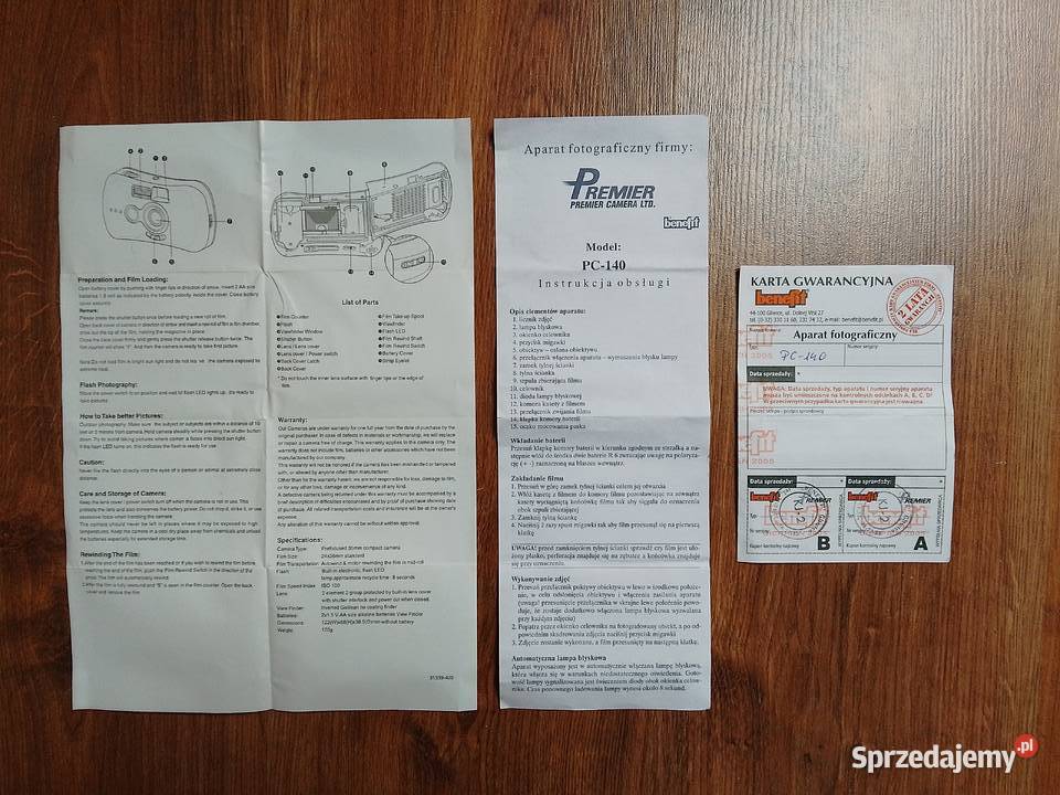 Aparat analogowy PREMIER PC140