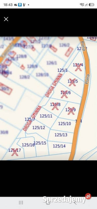 Działki budowlane Kołczygłowy 69 m Spokojna 1000m2 sprzedam