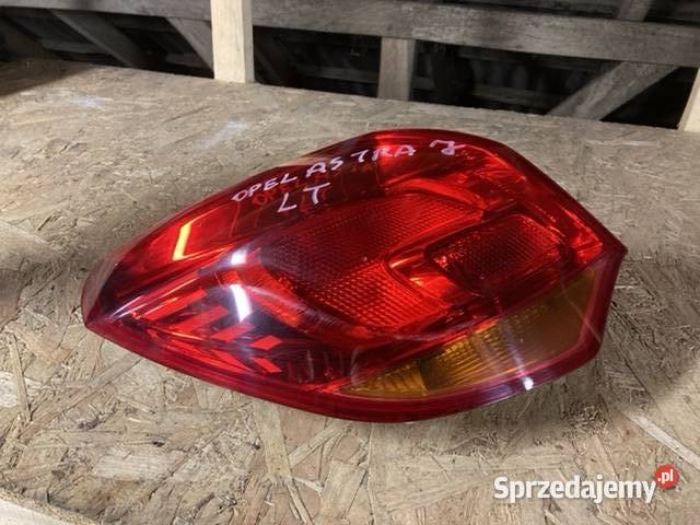 Opel Astra J IV HB 5 drzwi lampa lewy tył lewa lampy tylne Oświetlenie Chodów