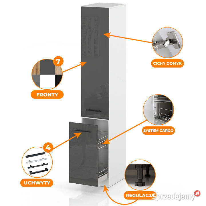 Słupek Kuchenny Stojący 30 Szafka Cargo S30 Elbląg