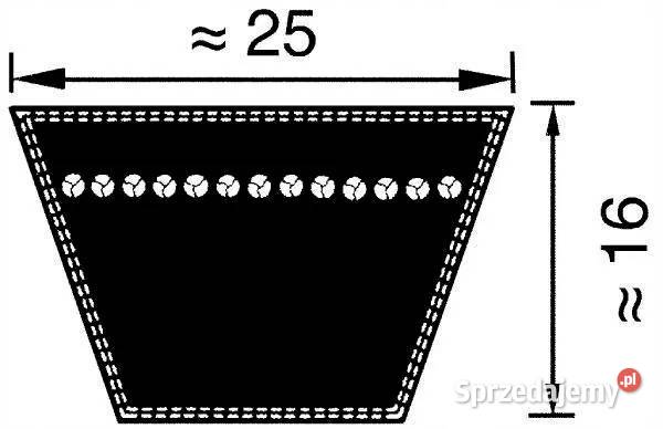 VB254250 Pas klinowy Optibelt 25x4250 LdLp