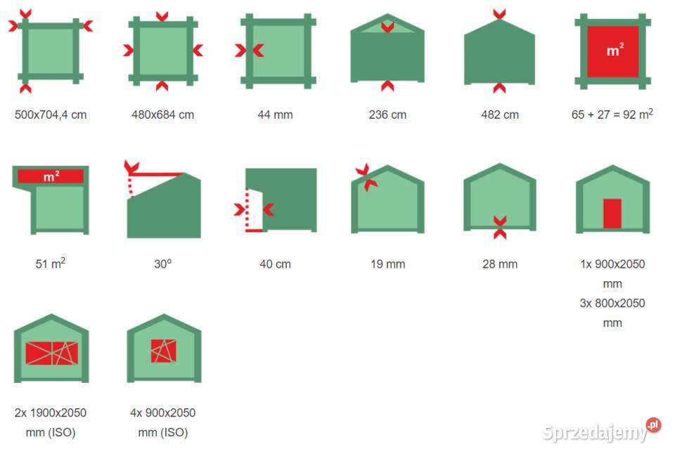 Drewniany domek Jan III 65 27 m2 wersja Mrągowo