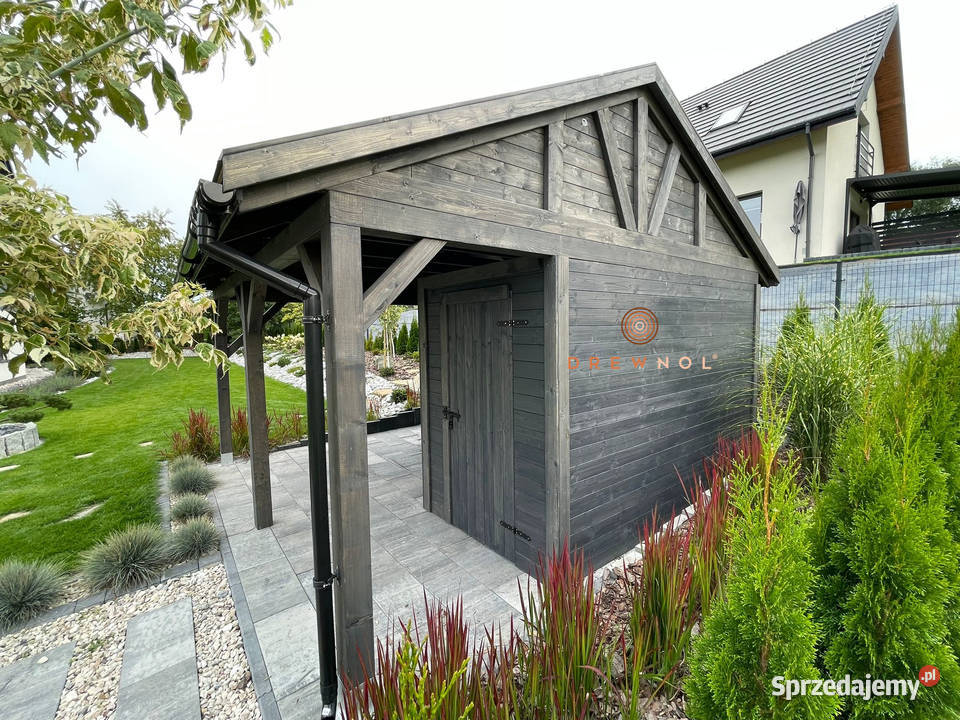 Wiata domek narzędziowy drewutnia domek 2w1