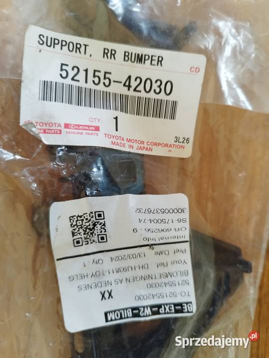 5215542030 ŚLIZG UCHWYT TYLNEGO ZDERZAKA RAV4 Wożuczyn