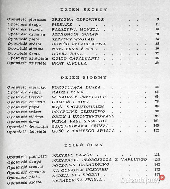 Dekameron Tom 12 Giovanni Boccaccio Chełm sprzedam