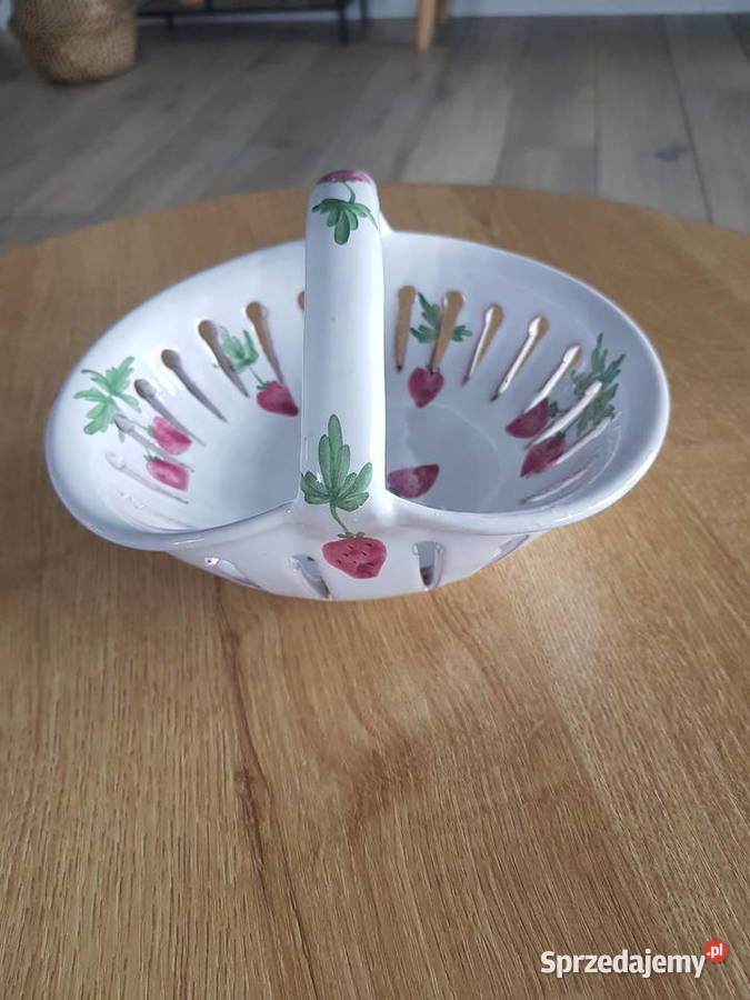Koszyczek z porcelany wielkopolskie Wola Podłężna