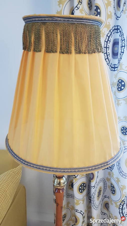 LAMPA STOJĄCA Z GAZETNIKIEM LATA 70 PRL TRÓJNÓG Szczecin