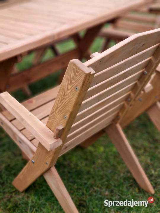 Meble ogrodowe drewniane składane meble tarasowe Kalety