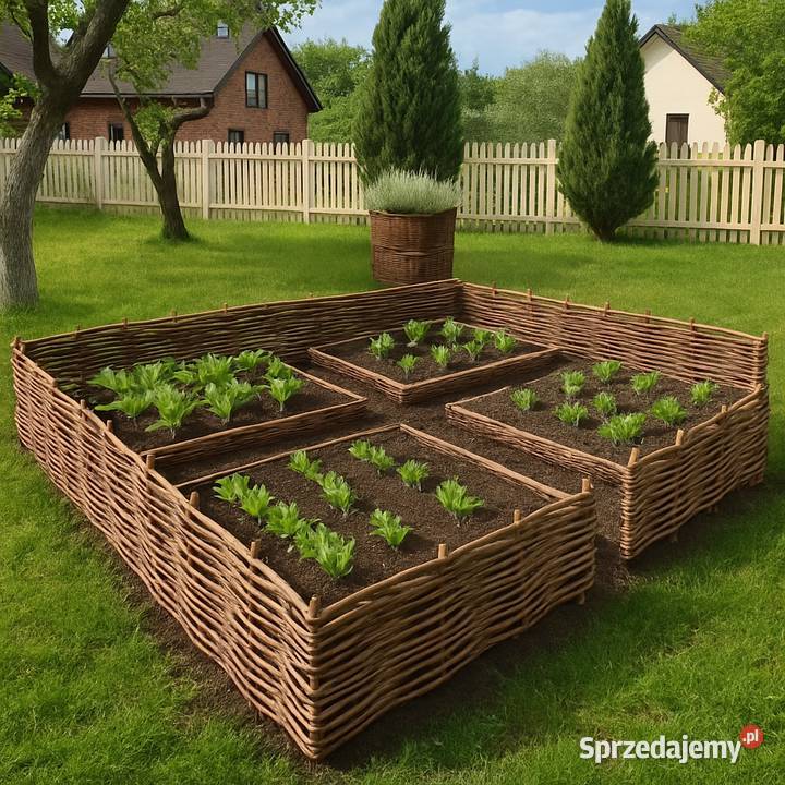 Palisada wiklinowa ogrodowa Płotki obrzeże Groble