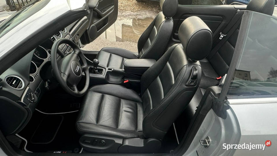 Audi A4 Cabrio 24i V6170OPŁACONY Bezwypadkowy szary Częstochowa sprzedam