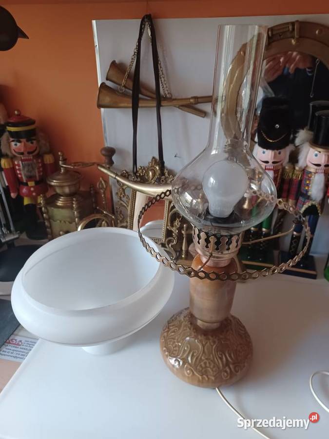 Lampa stołowa elektryczna z czasów PRL Poznań