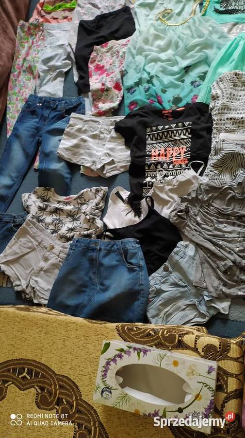 odzież ubrania dziewczęce 146 152 paka ubrań 73 dziewczynka Poznań