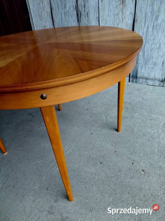 okrągły stół rozkładany patyczak 499