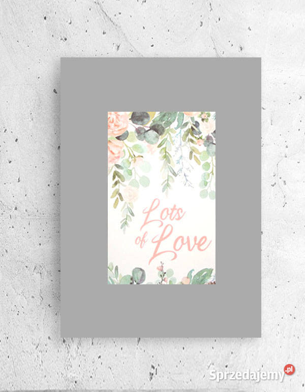 love plakat A4 pastelowy plakat do domulove Bydgoszcz sprzedam