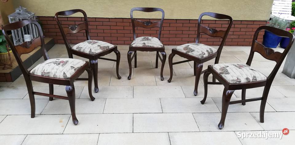 Krzesła stylowe ludwik gięte nogi krzesło stół