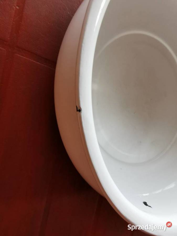 Stara emaliowana miska Silesia śr39 PRL Ruda Śląska