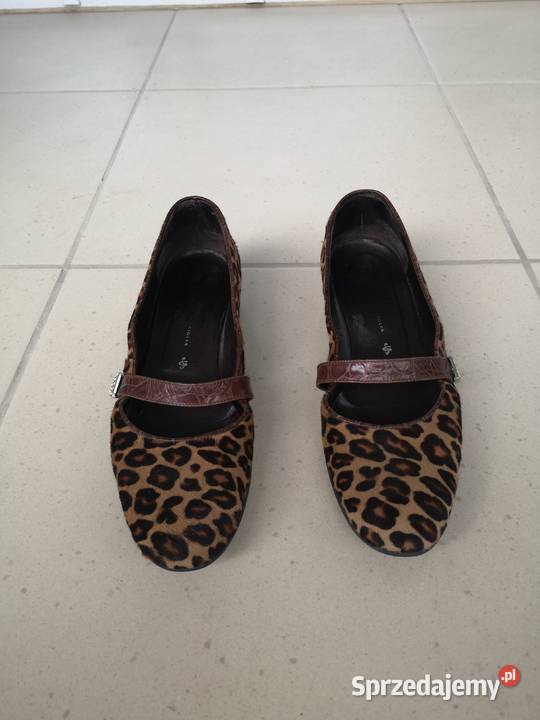 GUIDO SGARIGLIA buty włoskie damskie panterka 25.5cm Balerinki mazowieckie Warszawa