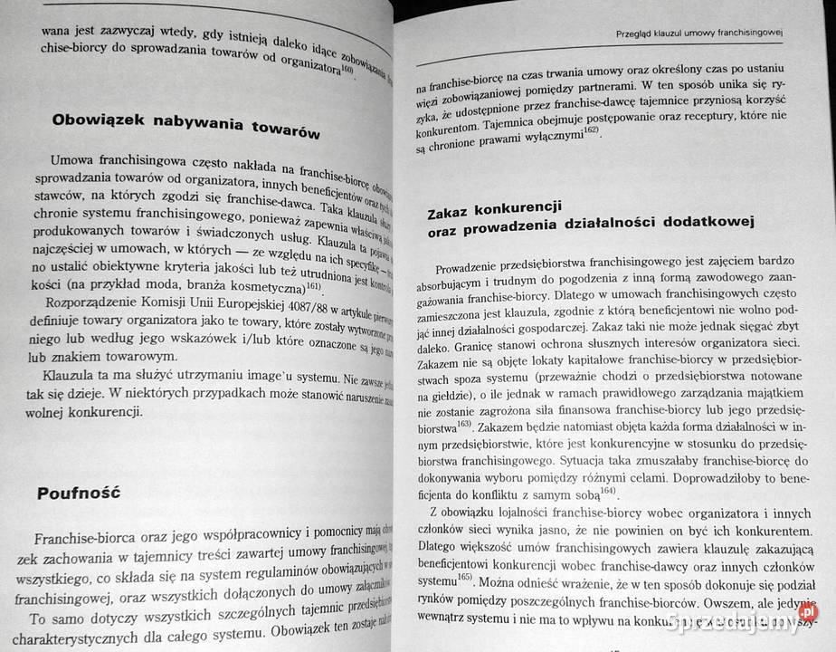 Franchising Wzory umów z komentarzem Bernadeta Chełm sprzedam