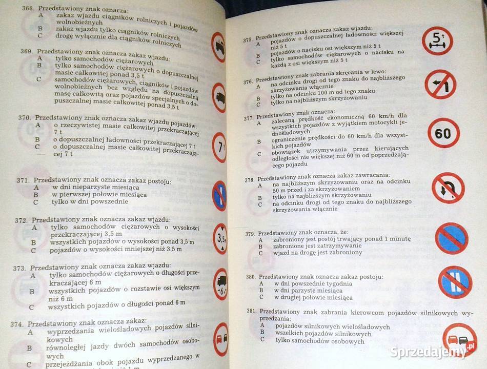 Pytania egzaminacyjne kat A i B J Ciepliński Z miękka Chełm sprzedam