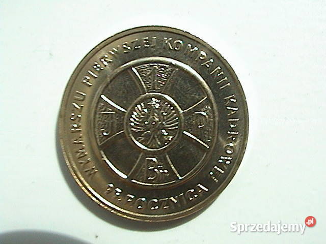 Moneta 2 2009 r 95 Rocznica Wymarsz I kom Wola Żelechowska