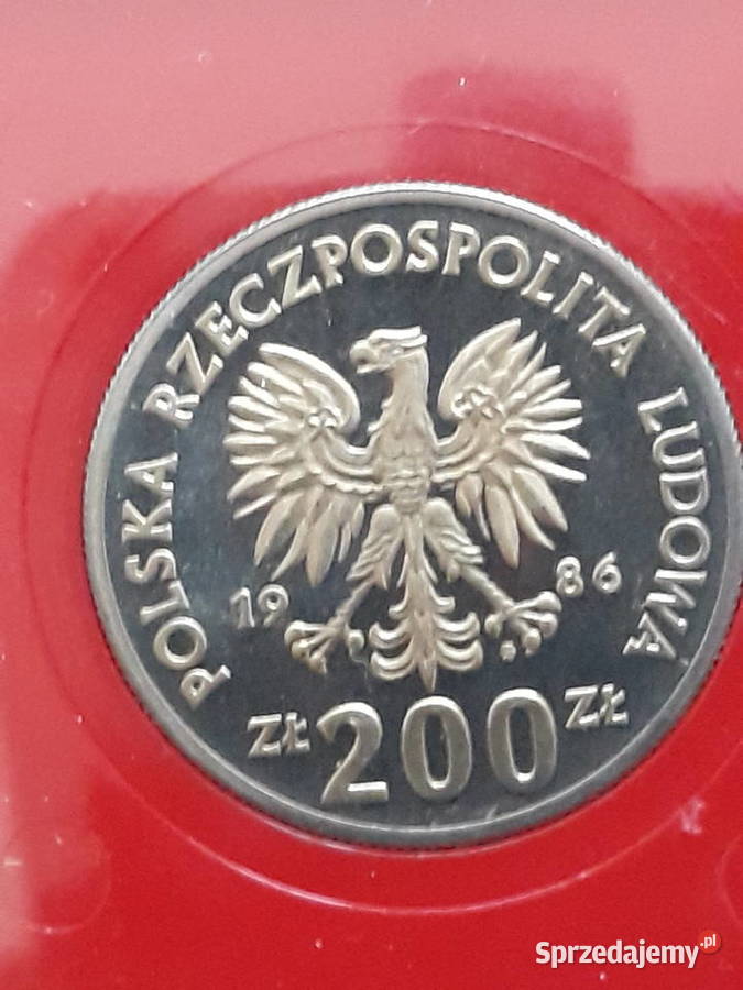 200 Sowa 1986 r Próba mennicze wielkopolskie Konin