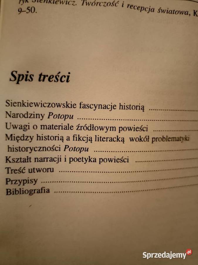 Potop Sienkiewicza biblioteka Analiz najtańsze Warszawa